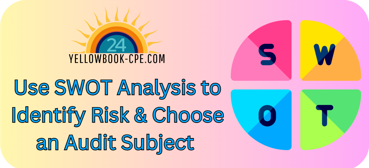 Swot Analysis To Identify Risk Choose An Audit Subject Yellowbook