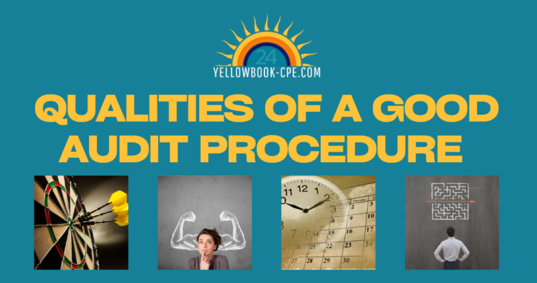 Qualities of a good audit procedure infographic Blog Header