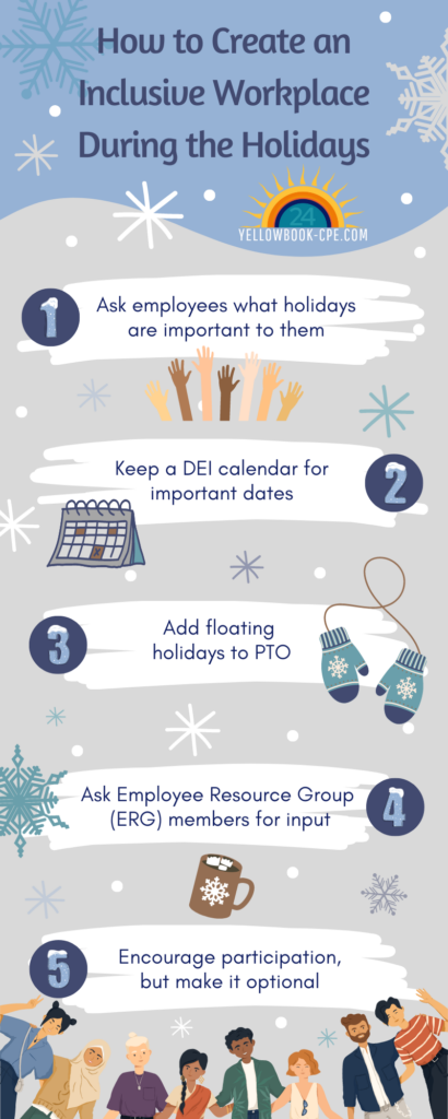 Creating Inclusive Workplaces During Holidays Infographic