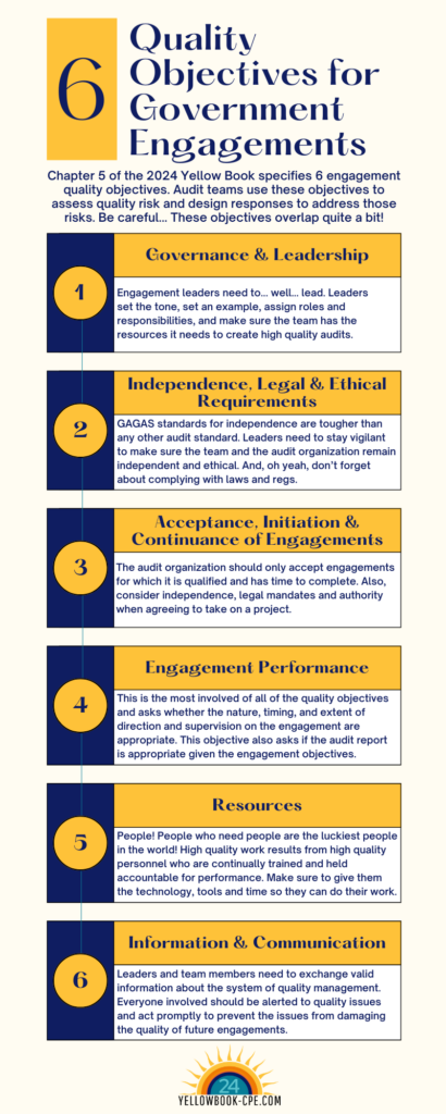 6 Quality Objectives for Government Engagements Infographic