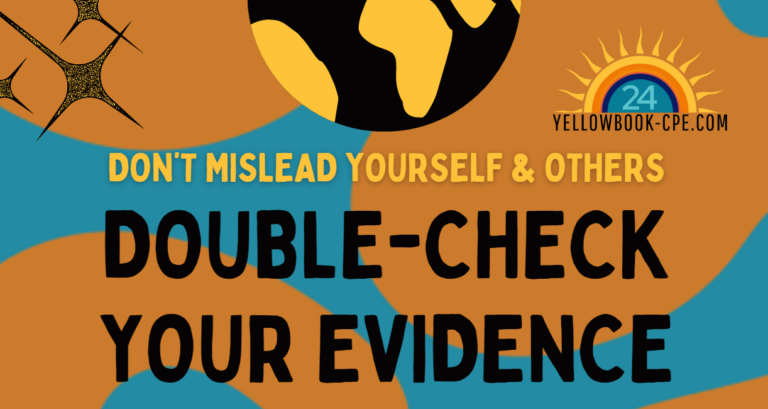 Double-Check Your Evidence Infographic Blog Header