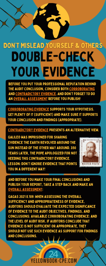 Double-Check Your Evidence Infographic