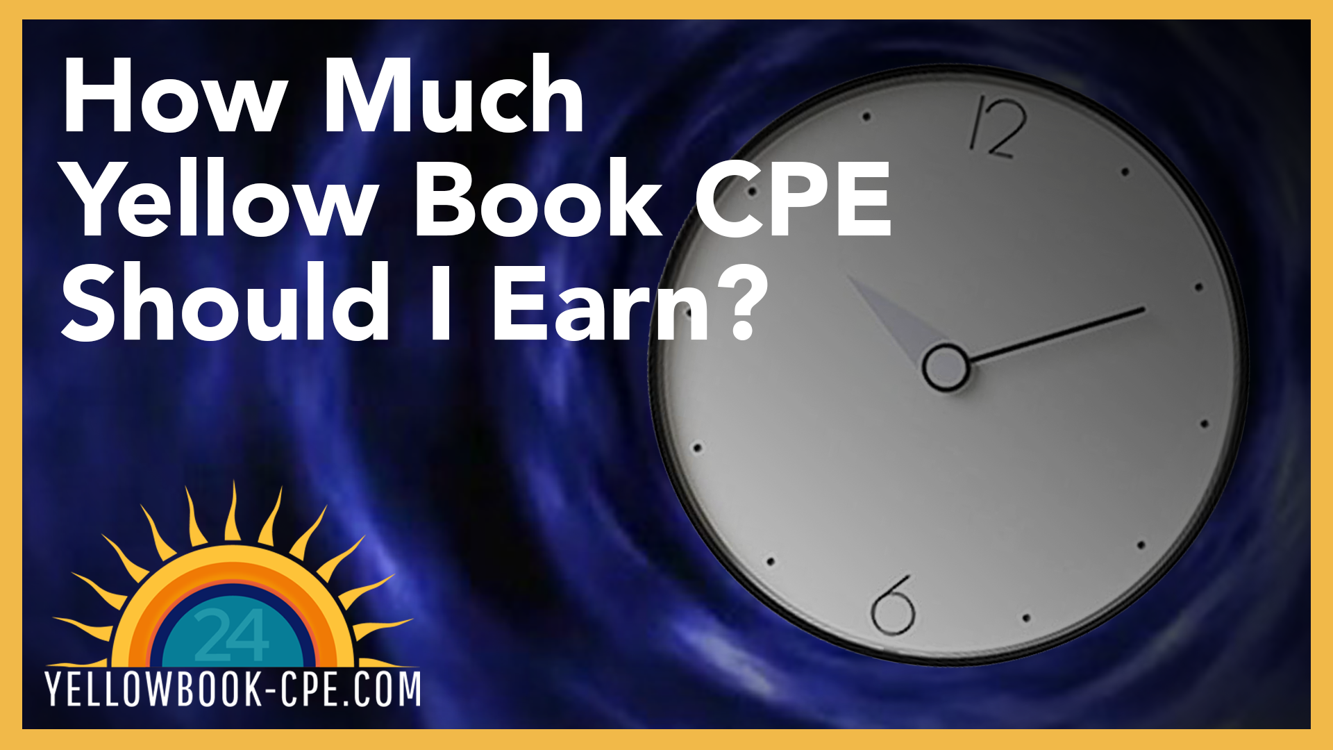 How Much Yellow Book CPE Should I Earn?