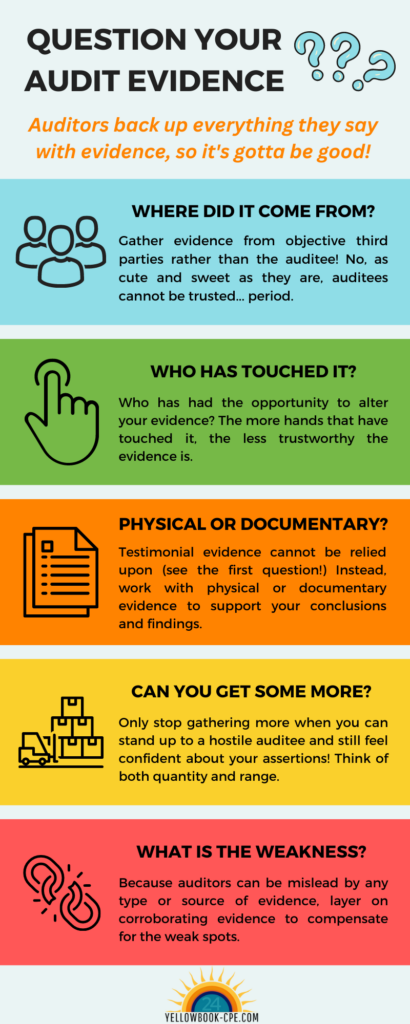 Question Your Audit Evidence Infographic