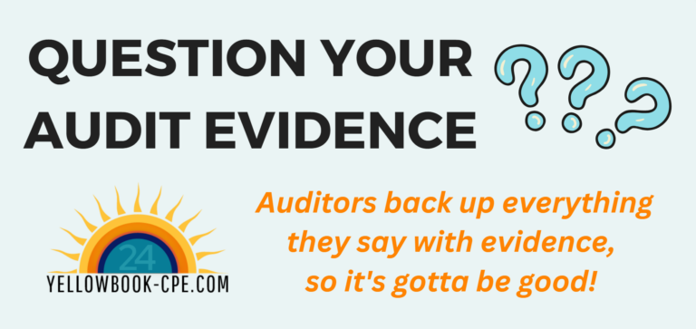 Question Your Audit Evidence Infographic